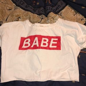 BABE crop top